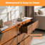 Commode simple 3 tiroirs 27,5 po Dejesus (ensemble de 2)