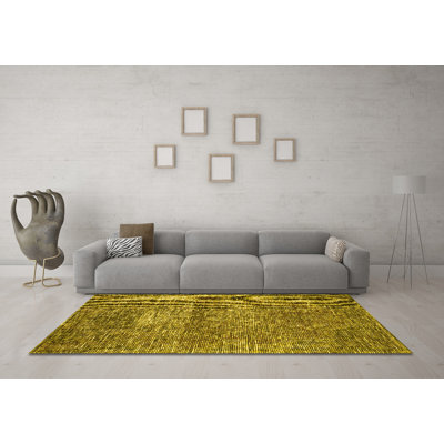 Washable Abstract Indoor Rug
