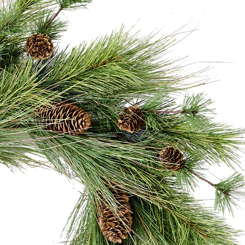 Sapin de Noël artificiel 24 po avec petite couronne conique 24 po