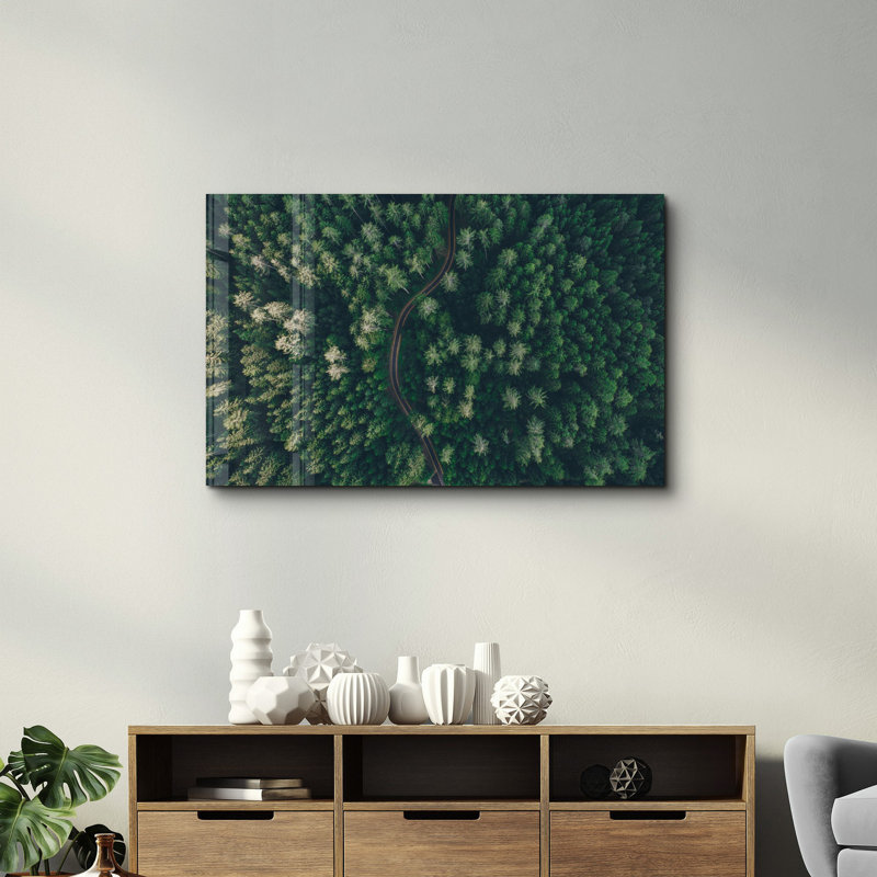Lekeya Elegant Tempered Glass Wall Art Painting, 13.8 x 21.7 inches | 100% Tempered Glass, Thickness: 0.16 inches | UV Printed for Vibrant Colors | Perfect for Home Decor, Living Room, & Office Spaces
