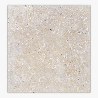 Ivory Tumbled 16x16 Travertine Tile