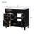 Modern 36" Bathroom Sink Vanity - Practical Resin & Storage Functional
