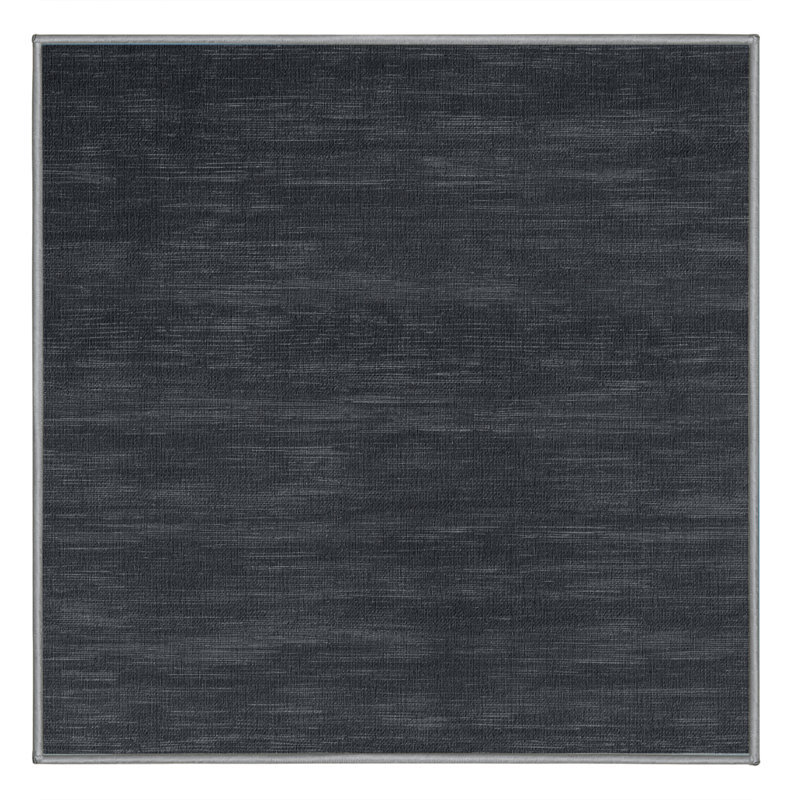 Tapis gris uni lavable à la machine, Carré 4 pi