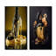 «Golden High Heels Irish Cream», 2 pièces sur toile-100427854-100427850