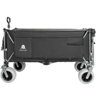 67In Extra Long Large Heavy Duty Utility Beach Wagons With Opened Tailgate And All-Terrain Wheels, 500Lbs Capacity, Patented Stable Frame, No Assembly Needed