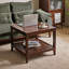 Table d'appoint en bois avec tablette-592044411