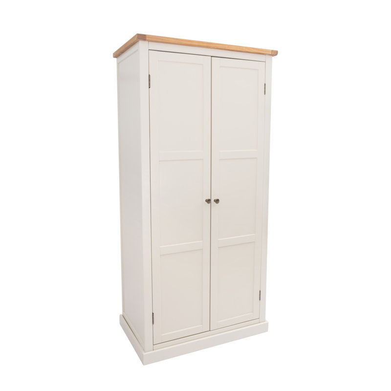Jeremias 2 Door Solid + Manufactured Wood Wardrobe