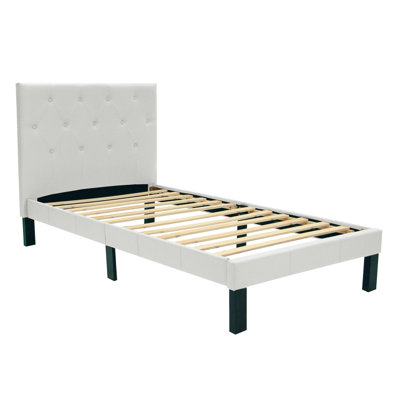 Jauquan Awaiz Tufted Headboard Panel Bed