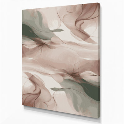 Abstract Landscape 100 Beige Canvas Wall Art