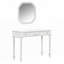 Bureau de maquillage rétro avec grand miroir