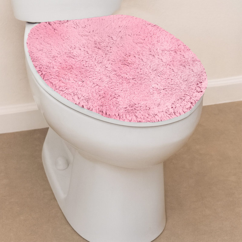 Anyla Waterford Toilet Seat Lid Cover 18"x18", Pink
