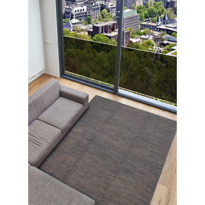 Tapisserie naturelle grise kilim 9 pi 8 po x 12 pi 3 po