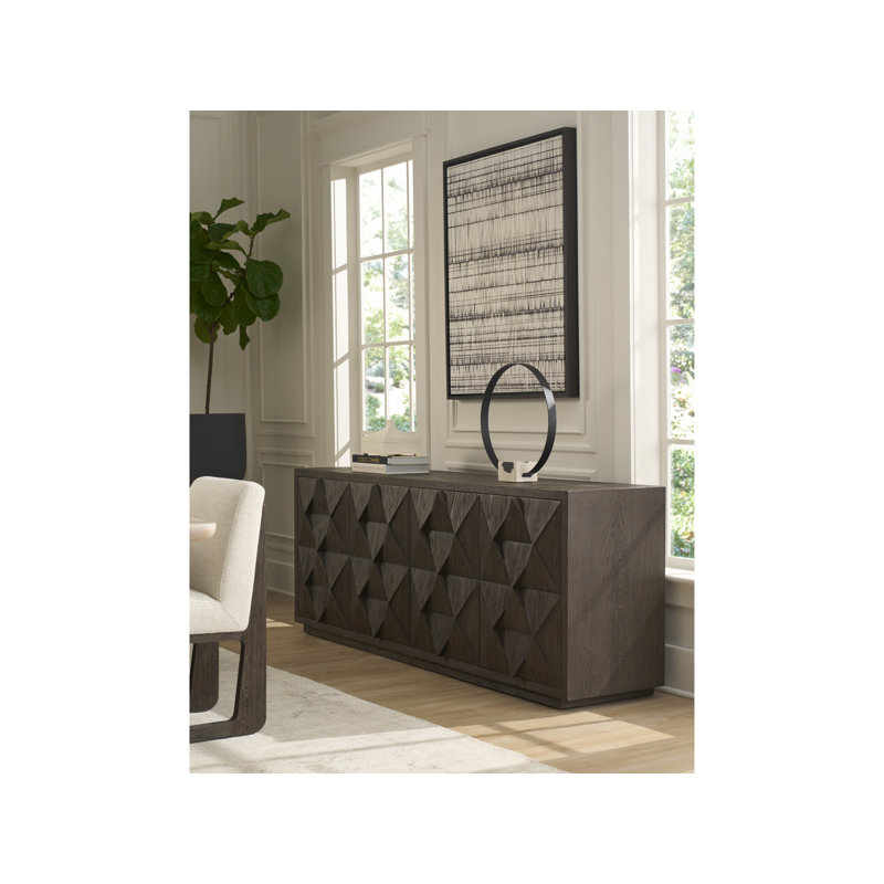 Modern 84'' W Credenza, Gray