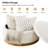 Lessman 35" W Solid Wood Round Ottoman with Flip Top Tray-117205059