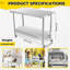Table de travail commerciale en acier inoxydable, table de travail robuste à trois couches NSF Workbench-100490298