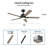 52'' Ceiling Fan with LED Lights