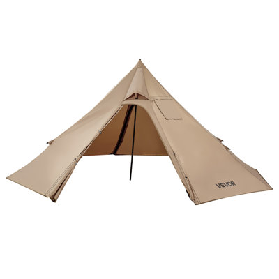 Tipi Hot Tent with Stove Jack Waterproof Portable for 2 Persons Camping