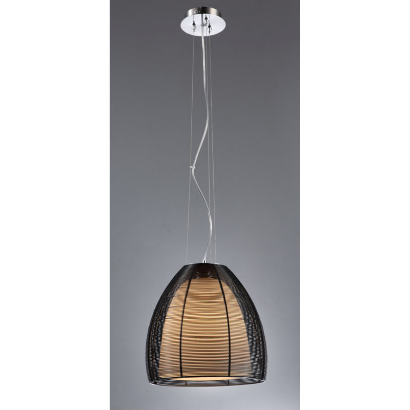 Leary 1 - Light Single Pendant, Black