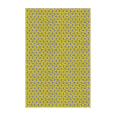 Tapis de zone jaune à motif Colrain