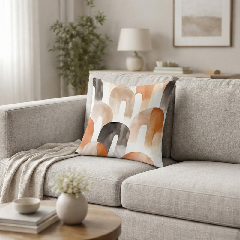 Coussin Arc - Coussin Boho, H 20 po x l 20 po