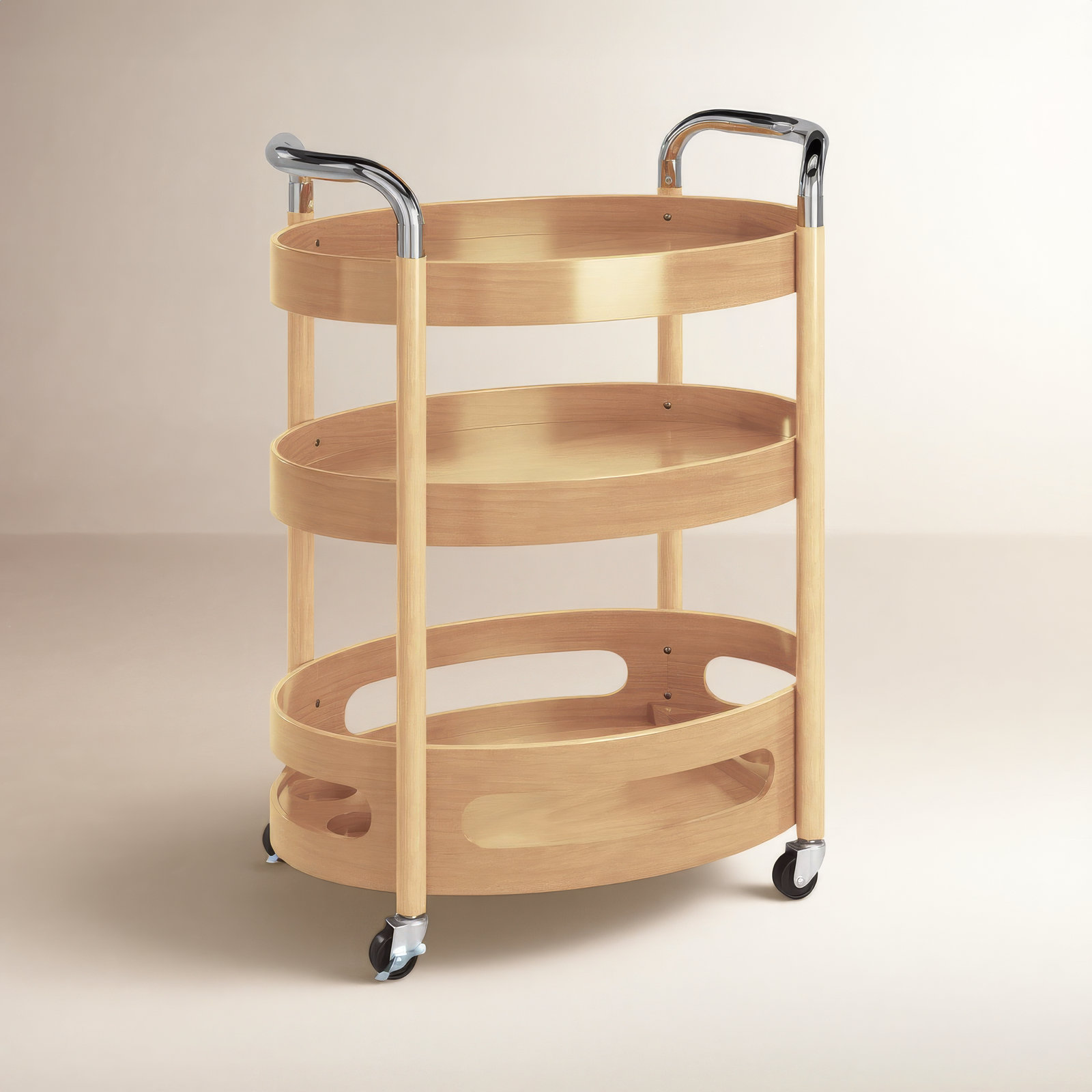 Bar Cart, Oak, Oak