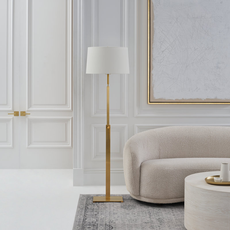 Cadmus Floor Lamp, Antique Brass