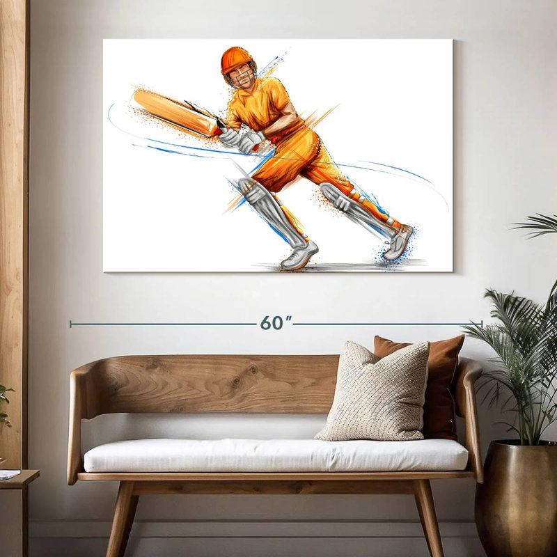 Jeu de cricket, H 34 po x l 51 po