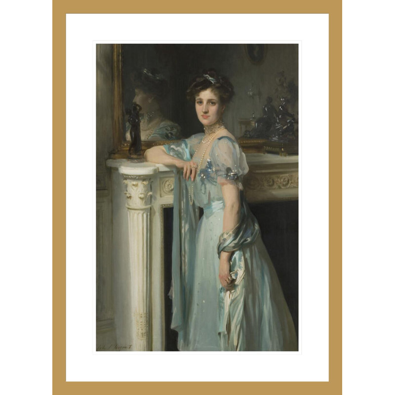 Mme. Louis E. Raphael (Henriette Goldschmidt), John Singer Sargent, impression giclée encadrée, H 29,5 po x l 21,66 po
