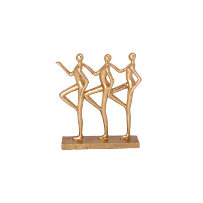 Resin Three Ladies Figure Gold