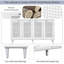 Grand buffet avec espace de rangement discret-100522684