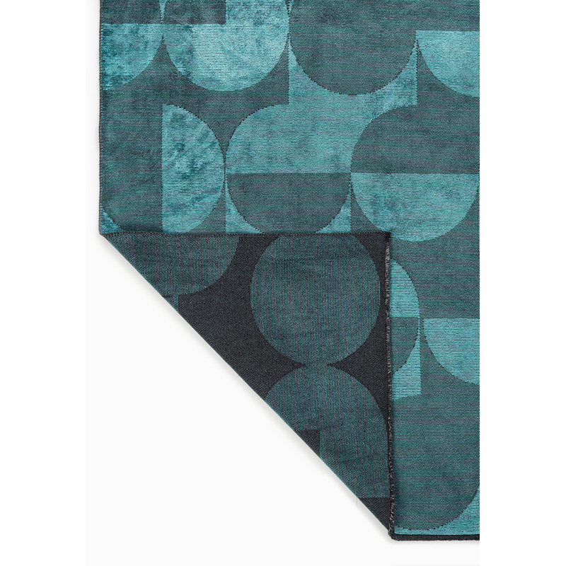 Modern Abstract Polka Dots Rug, Rectangle 7'10" x 9'10"