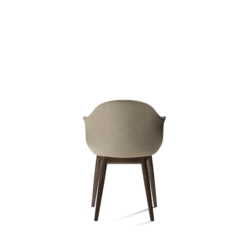 Harbour Upholstered Arm Chair, Natural Oak, Fiord 2 751 Wool