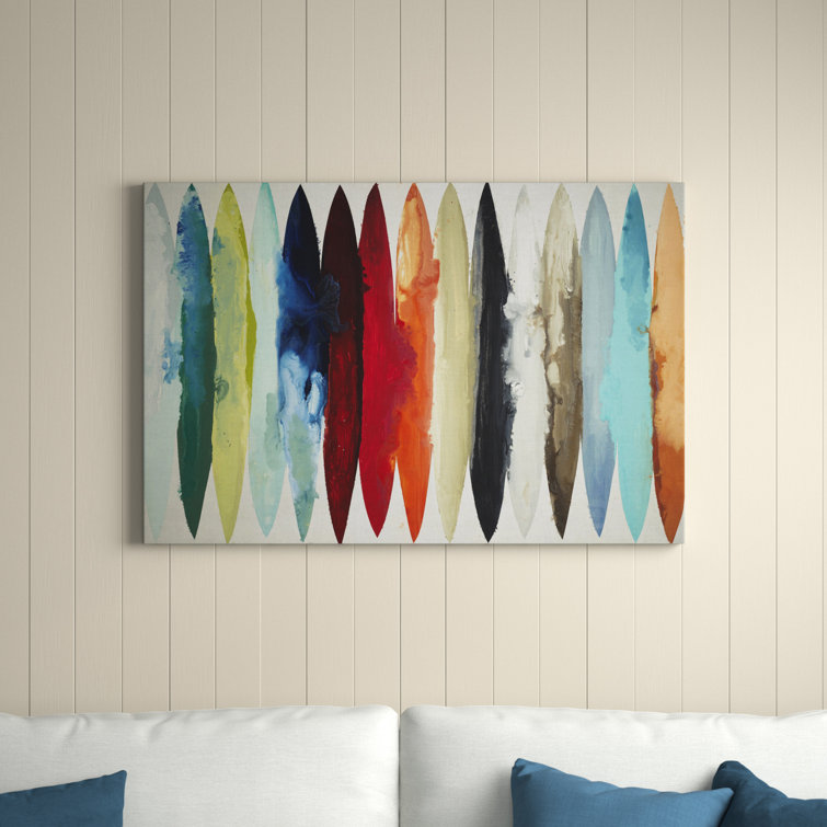 Beachcrest Home Even Flow Framed On Canvas Print  Reviews Wayfair