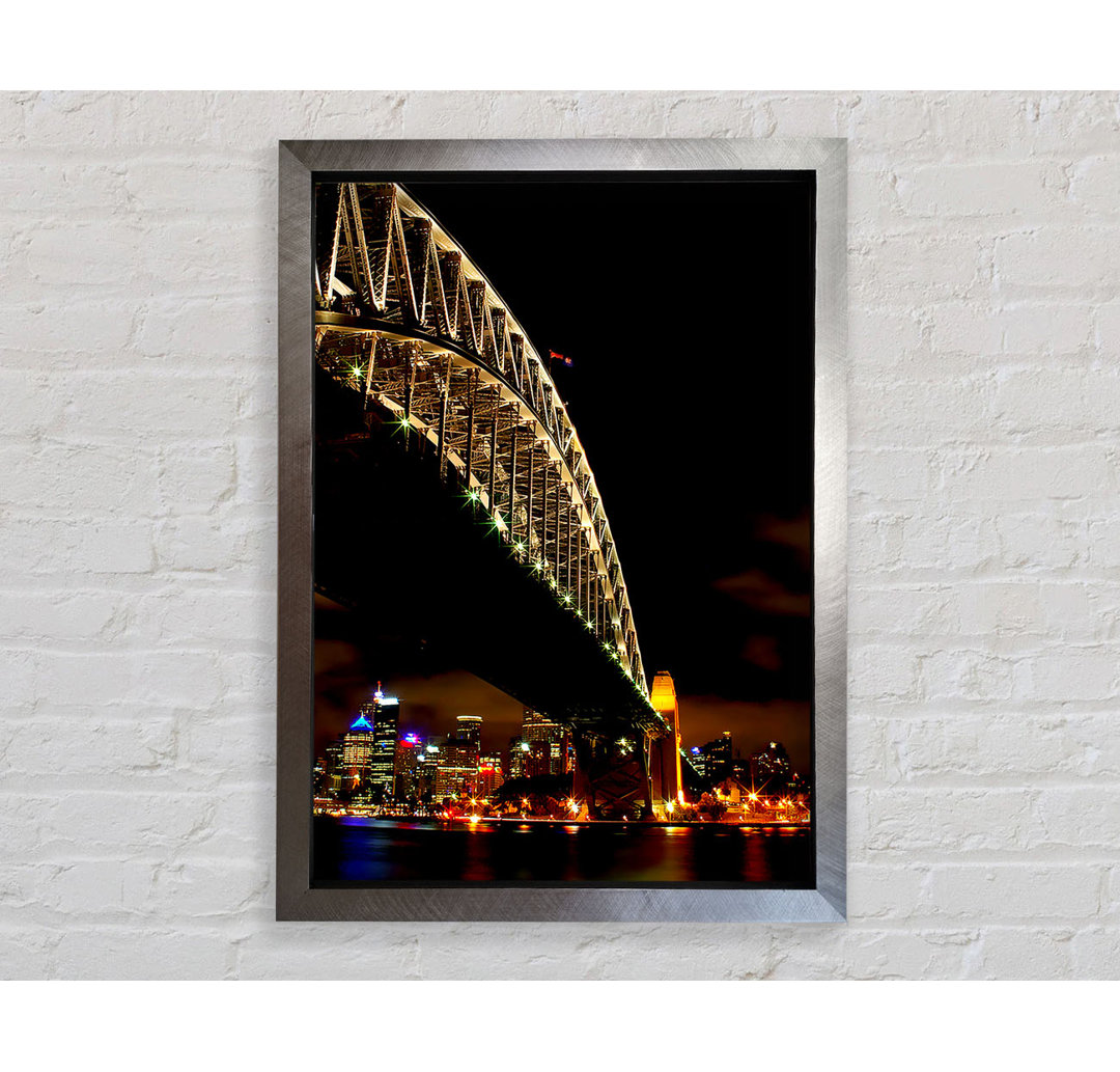 Sydney Harbour Bridge Brown Nights - Einzelner Bilderrahmen Kunstdrucke