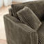 Chaise paresseuse brune en velours côtelé avec une bonne résilience, confortable pour la distribution de longues séances de lecture,-131139208