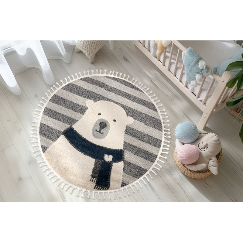 Round Edel Animal Print 133cm X 133cm Area Rug