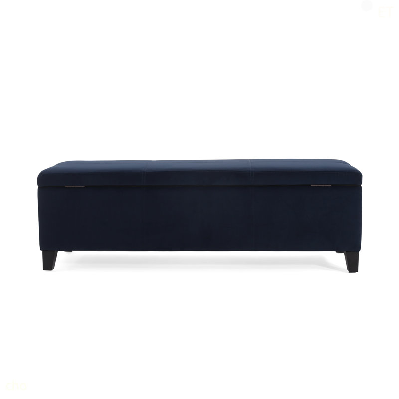 GLOUSTER STORAGE OTTOMAN V2, Dark Blue