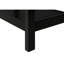 Table d'appoint à 2 niveaux, placage noir, tiroir de rangement, placage de chambre à coucher et de salon