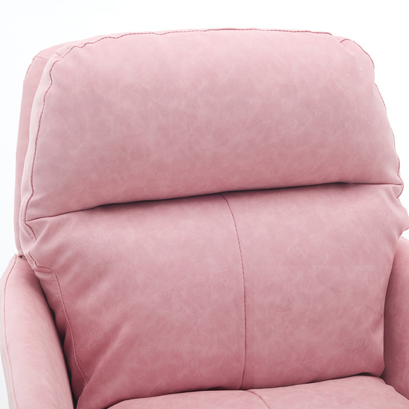 Chaise de bureau à hauteur ajustable, Pink, Argent