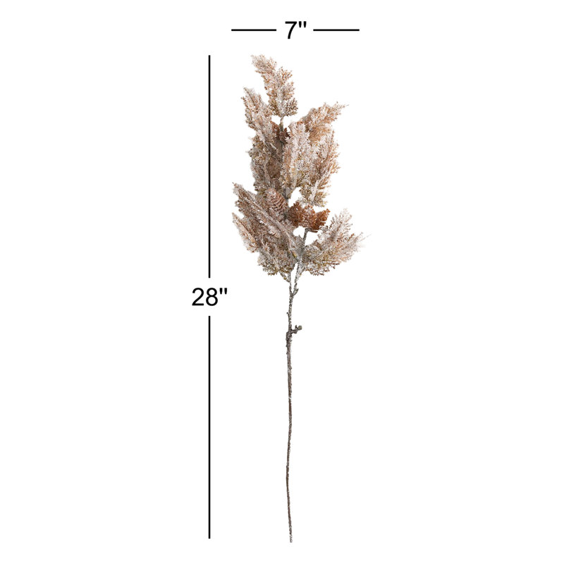28" Artificial 3 Color Frosted Pine Christmas Spray Set of 3