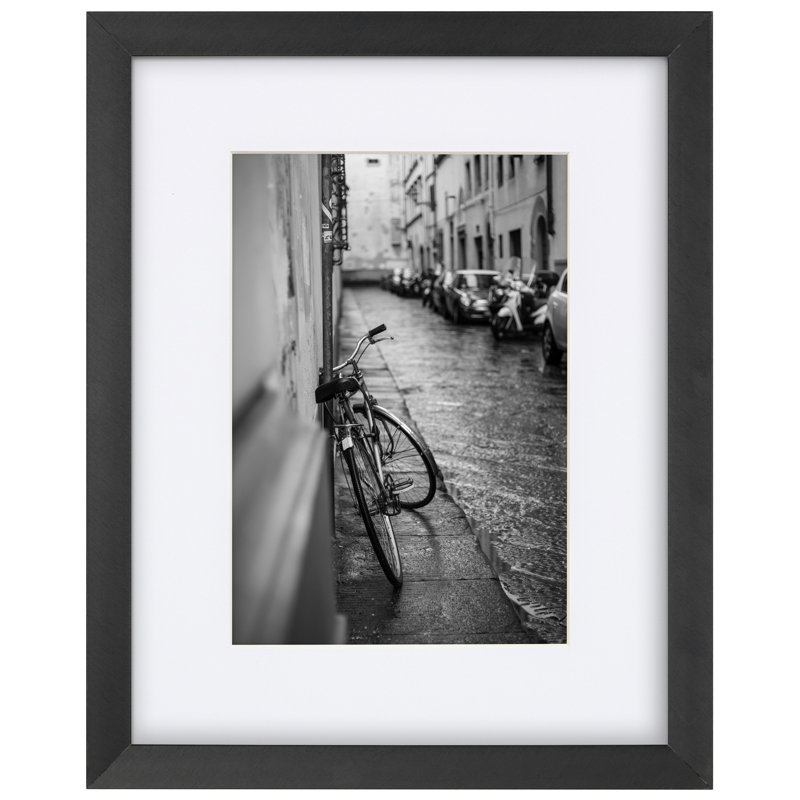 Calume Single Image Picture Frame, 11" x 14" Matted to 8" x 10", Black
