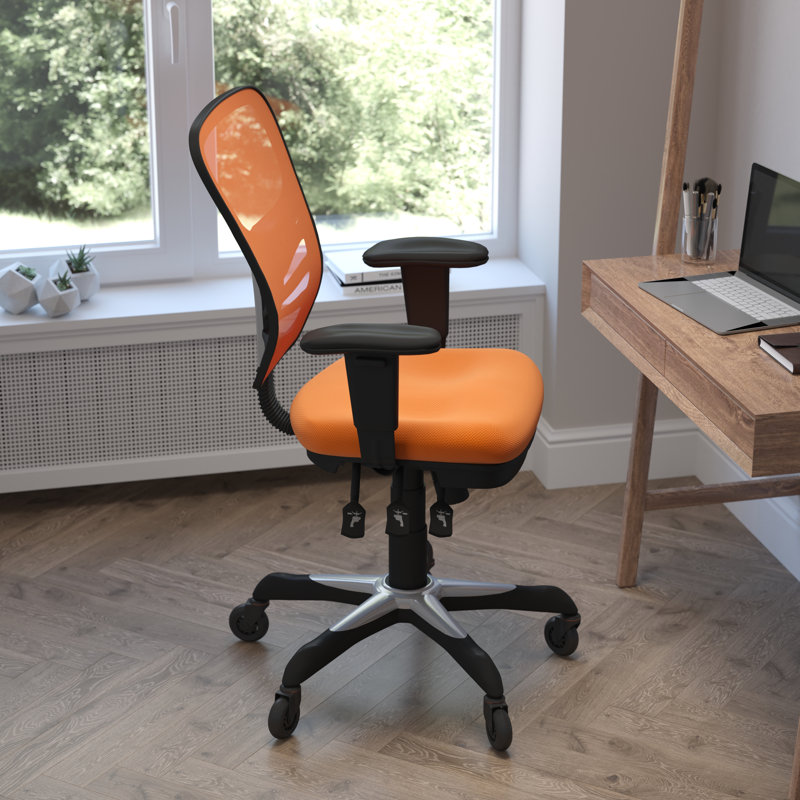 Chaise ergonomique , Noir, Orange