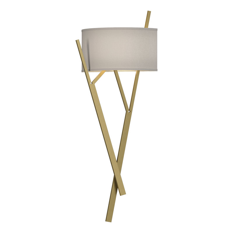 Arbo 2 - Light Wallchiere, Flax, Modern Brass