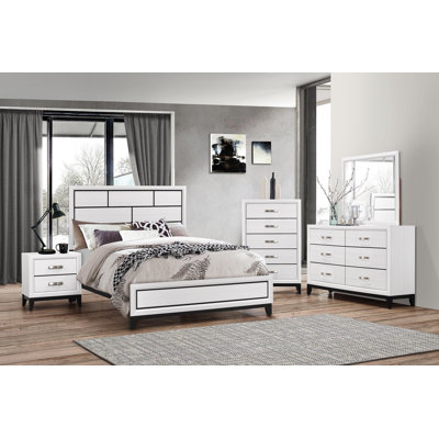 Panel Bedroom Set Special Queen 6 Piece: Bed, Dresser, Mirror, 2 Nightstands, Chest -  Red Barrel StudioÂ®, 69D8ED311AAC4A4E86C3D8D5507FD329