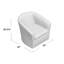 Fauteuil demi-tonneau pivotant de 32 po Agee-24330658