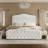 Maber Upholstered Queen Bed with 4 Drawers, Storage Platform Bed with 2 Bedside Tables , Velvet Wingback Bed, No Boxing Spring Needed, Gray-1266184381-1266184383