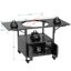 Table de barbecue d'extérieur pour barbecue Big Egg, chariot de barbecue en métal avec 2 panneaux pliants, compatible avec un grand œuf vert, Kamado Joe Jr