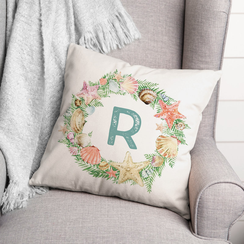 Reversible Throw Pillow, R