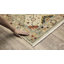 Tapis oriental en laine tissé à la machine Mickyla beige / vert / gris-1981764852