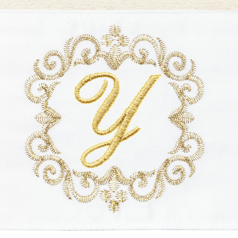 Winston Porter 100% Turkish Cotton MONICA 2PC Embellished Hand Towel Set, Y